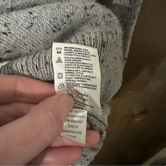 Denver Hayes Men's Speckled Grey Quarter-Zip Sweater Cozy Size 2XL NWT - Picture 11 of 11